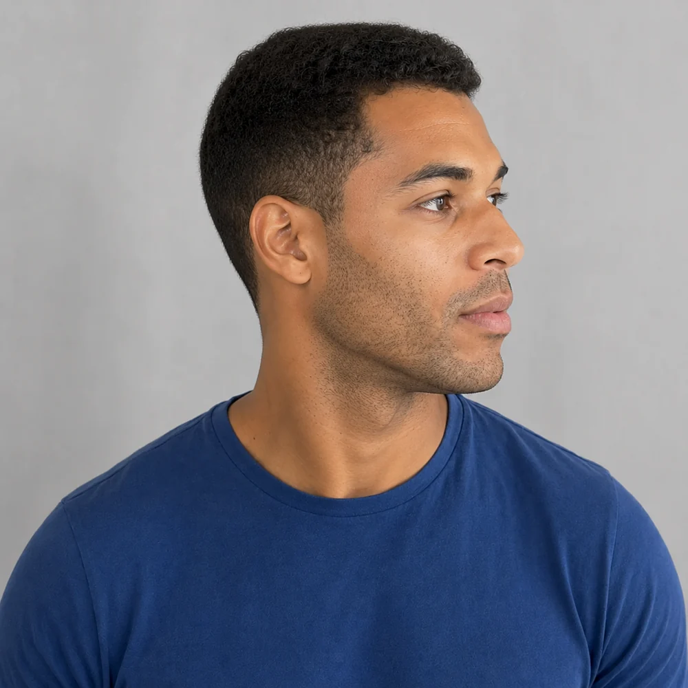 Actor turning to profile during a slate