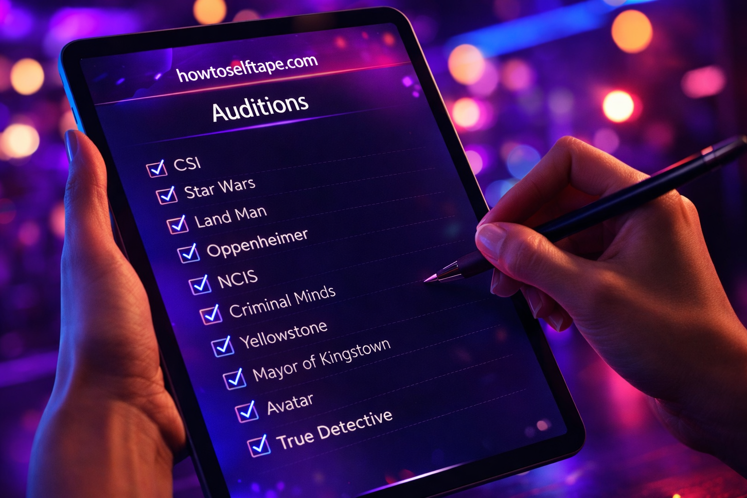 Audition Tracker Dashboard