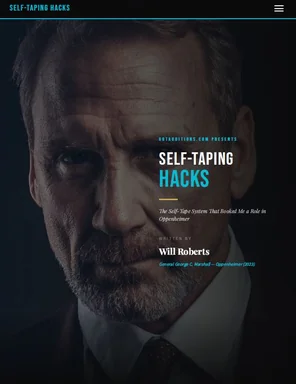 Self-Tape Hacks cover — The Self-Tape System That Booked Me a Role in Oppenheimer